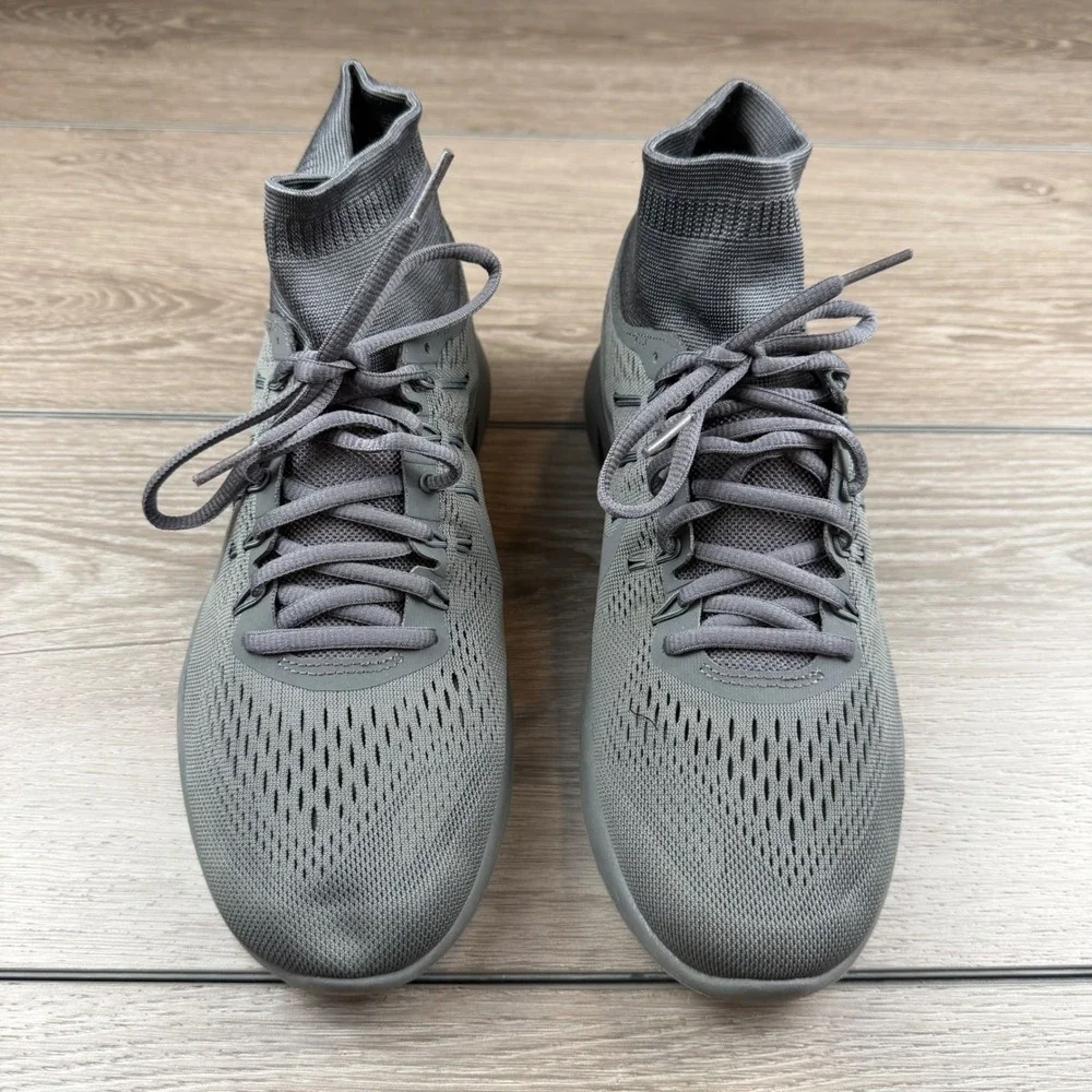 Nike Mens Lunareasy Running Shoes Sock Ankle Mid Top Grey 898807-008 Size 9